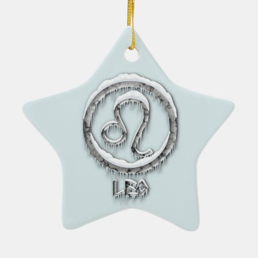 Arctic Leo Keramik Ornament (Hinten)