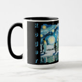 "Arctic Line Dance" individuell anpassbar Tasse (Links)