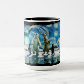 "Arctic Line Dance" individuell anpassbar Tasse (Zentrum)