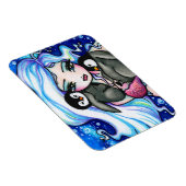 Arctic Mermaid Baby Penguins von Hannah Lynn Magnet (Rechte Seite)