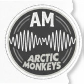 Arctic Monkeys AM Soundwave Textur-Patches Aufkleber (Vorderseite)