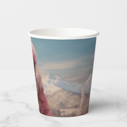 Arctic Poodle Pappbecher (Rückseite)