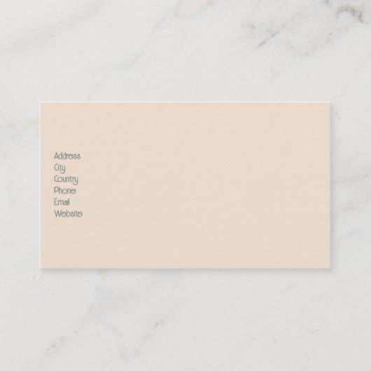 Arctic Poodle Visitenkarte (Rückseite)