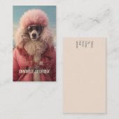Arctic Poodle Visitenkarte (Vorne/Hinten)