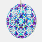 Arctic Prism — Colorful Snowflake Mandala Keramik Ornament (Links)
