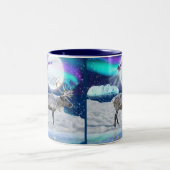Arctic Rentier & Santa Claus Xmas Fantasy Tasse (Mittel)
