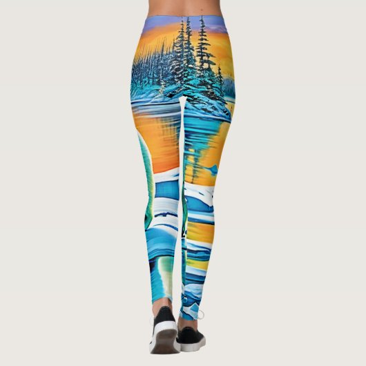 Arctic Sunset Polar Majestät Leggings (Rückseite)