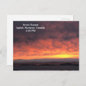 Arctic Sunset Postkarte (Vorne/Hinten)