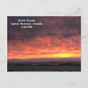 Arctic Sunset Postkarte