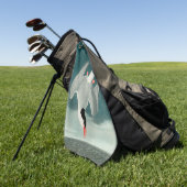 Arctic Tern Audubon Bird Wildlife Painting Golfhandtuch (Gras)