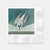 Arctic Tern Audubon Bird Wildlife Painting Serviette (Vorderseite)