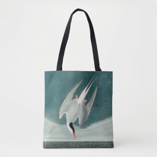 Arctic Tern Audubon Bird Wildlife Painting Tasche (Vorderseite)