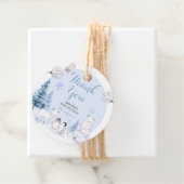 ARCTIC TIERE Schneeflocken Kinderdusche Geschenkanhänger (Beispiel)