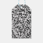 Arctic White Gray Black Camouflage Camouflage Part Geschenkanhänger (Rückseite)