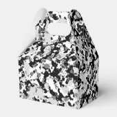 Arctic White Gray Black Camouflage Camouflage Part Geschenkschachtel (Rückseite)