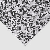 Arctic White Gray Black Camouflage Camouflage Part Seidenpapier (Ausschnitt)