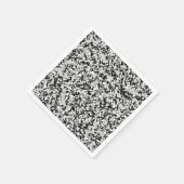 Arctic White Gray Black Camouflage Camouflage Part Serviette (Ecke)