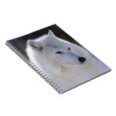 Arctic White Wolf Notebook Notizblock (Rechte Seite)