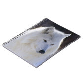 Arctic White Wolf Notebook Notizblock (Linke Seite)