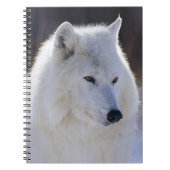 Arctic White Wolf Notebook Notizblock (Vorderseite)