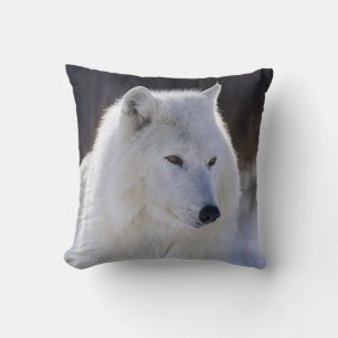 Arctic White Wolf Pillow Kissen