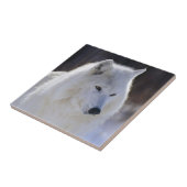 Arctic White Wolf Tile Fliese (Seite)