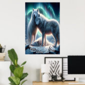 Arctic White Wolves Guardians Poster (Heimbüro)