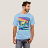 Arctic Wild Snowy Polar Bear T-Shirt (Vorne ganz)