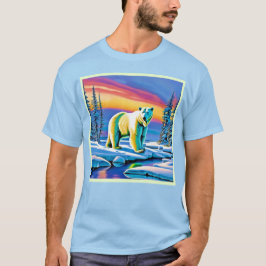 Arctic Wild Snowy Polar Bear T-Shirt