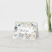 Arctic Winter Animals Baby Dusche Danke Karte (Vorderseite)