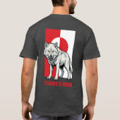 Arctic wolf Greenland is not American T-Shirt (Rückseite)