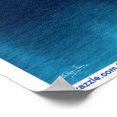 Arctic Wolf Howling at Aurora & Moon Wildlife Poster (Ecke)