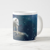 ARCTIC WOLF MOON STRIDER Jumbo-Tasse (Vorderseite Rechts)