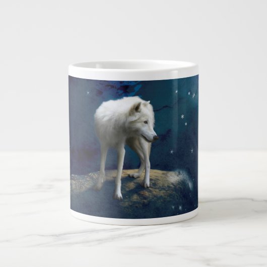 ARCTIC WOLF MOON STRIDER Jumbo-Tasse (Vorderseite)