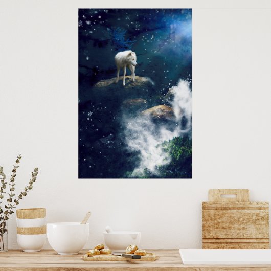 ARCTIC WOLF MOON STRIDER POSTER (Küche)