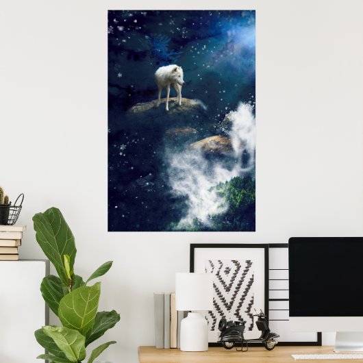 ARCTIC WOLF MOON STRIDER POSTER (Heimbüro)