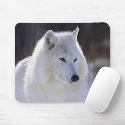 Arctic Wolf Mousepad (Mit Mouse)