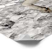 Arctic Wolf Portrait Poster Print (Ecke)