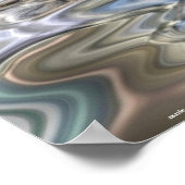 Arctic Wolf, Snow & Lake Wildlife Art Poster (Ecke)