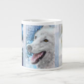 ARCTIC WOLF SNOW TRINITY GIANT KAFFEE TASSE (Vorderseite)