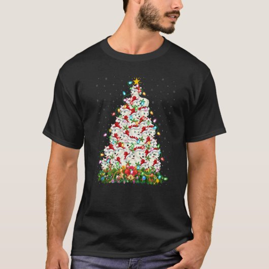 Arctic Wolf Xmas Lights Arctic Wolf Christmas Tre T-Shirt (Vorderseite)