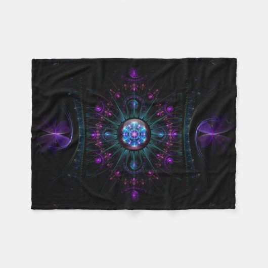 Arcturian Stargate Fleece-Decke Fleecedecke (Vorderseite (Horizontal))
