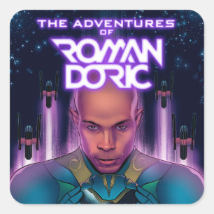 ARD-Comic-Buchcover-Aufkleber Quadratischer Aufkleber