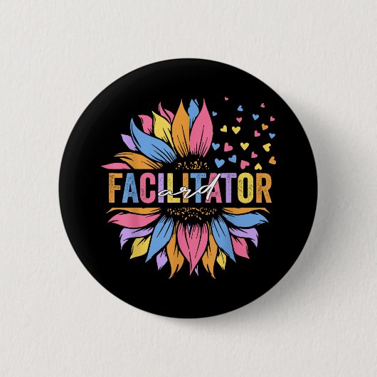 Ard Facilitator Besondere Bildung Sonnenblumen _1 Button (Vorderseite)