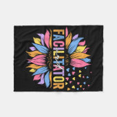 Ard Facilitator Besondere Bildung Sonnenblumen _1 Fleecedecke (Vorderseite (Horizontal))