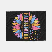 Ard Facilitator Bildung Sonnenblumen Fleecedecke (Vorderseite (Horizontal))