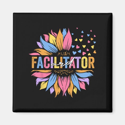 Ard Facilitator Bildung Sonnenblumen Magnet (Vorne)
