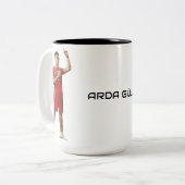 Arda Güler Artistic Portrait Zweifarbige Tasse (Vorderseite Links)