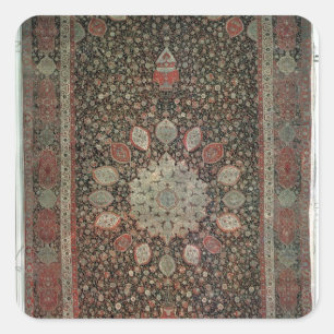 Ardabil Teppich hergestellt für die Moschee bei Quadratischer Aufkleber