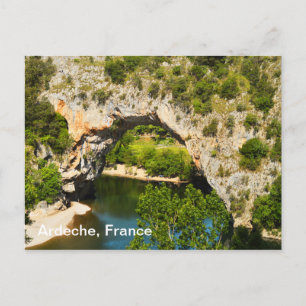 Ardeche, Frankreich Feiertagspostkarte